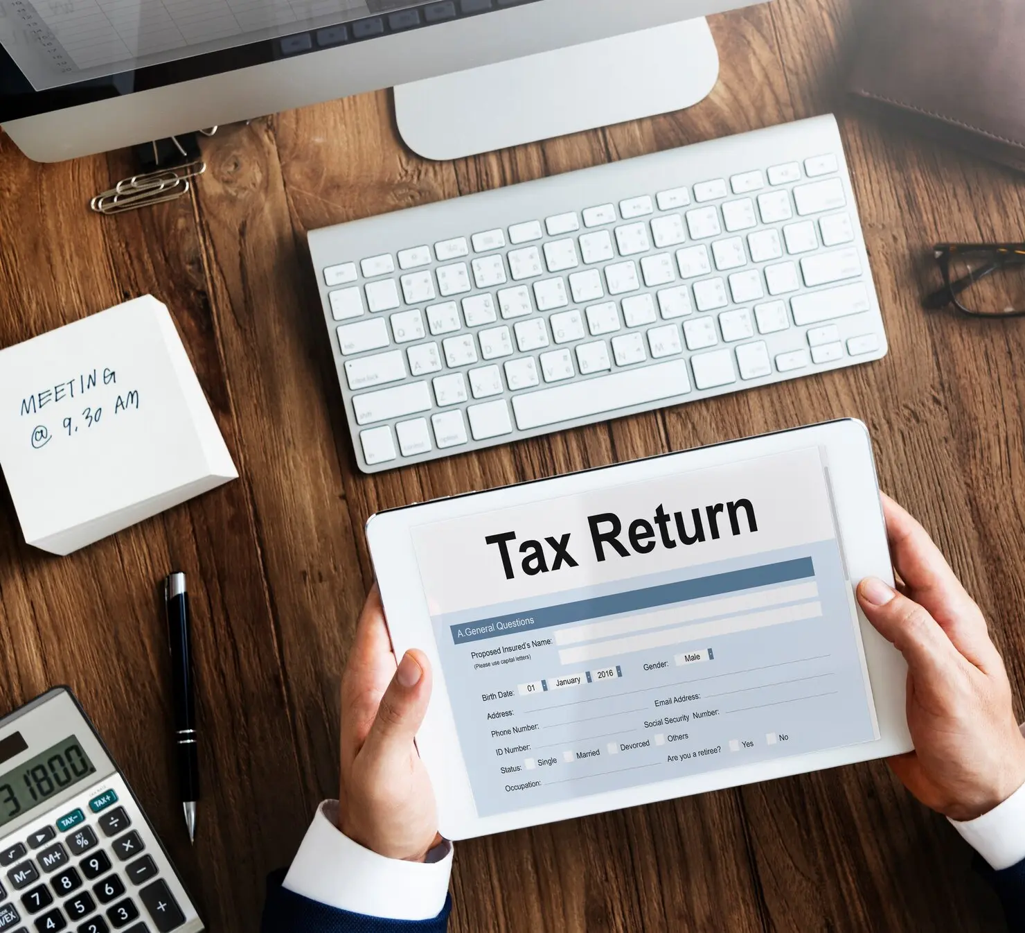 Taxation professional services popup cover